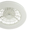 Ceiling Fan Flush White Fitting Only LED close view picture of the light design