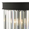 Celeus 2 Light Wall Light Anthracite & Crystal close view picture of the metal frame