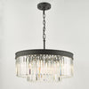 Celeus 6 Light Chandelier Anthracite & Crystal modern ceiling light