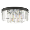 Celeus 6 Light Flush Matt Anthracite & Crystal picture on the white background