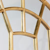 Full-Length Celine Window Mirror with Gold Arch Design

