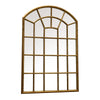 Gold Arch Mirror for Living Room – Celine Window Mirror

