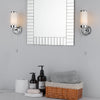 Century Bathroom Wall Light Polished Chrome Opal Glass IP44 life style picture