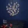 Cesario 12 Light Cluster Pendant Polished Chrome Iridised Glass LED
life style picture