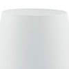 Cezanne White Faux Silk Tapered Drum Shade 35cm close view picture of the shade