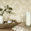 Elegant wallpaper Ciara Damask design with velvet finish

