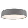 Cierro 6 Light Flush Grey picture with switched on light