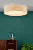 Cierro 6 Light Flush Taupe perfect for low ceiling rooms