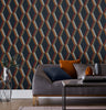 "Graham & Brown Cirque Nuit wallpaper featuring bold geometric art for home decor."

