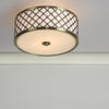 Civic Small 2 Light Flush Antique Brass life style picture