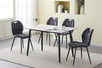 Cody Rectangle Dining Table 120 cm life style picture with Alva dining chairs