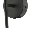 Cohen Wall Light Black With Smoked Glass close view picture of the wall fitting