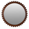 Conker Brown Wall Mirror front view picture on the white baackground