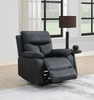 Conrad Swivel Recliner Armchair Steel Blue life style picture with reclined seat
