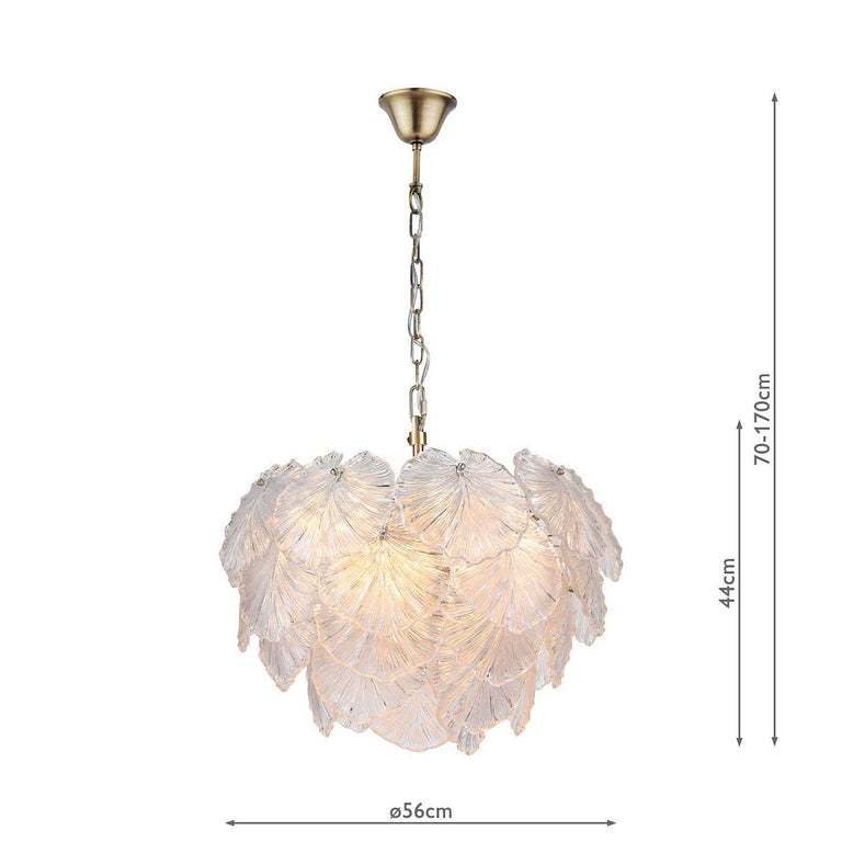 Courtney 10 Light Pendant Lighting Fixture – Elegant Statement Ceiling Light from Courtney Lighting Collection