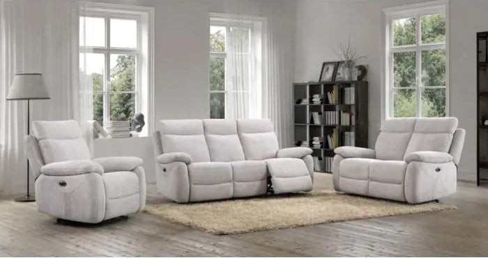Covington 2 Seater Sofa Electric Recliner Cement