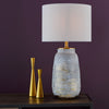 Creon Ceramic Table Lamp Grey life style picture