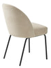 Creston Dining Chair Sand Chenille picture from the back