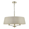Cristin 4 Light Pendant Antique Brasspicture on the white background