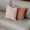 Cushion F+H Studio Plain Solara Terracotta 45x45cm life style picture