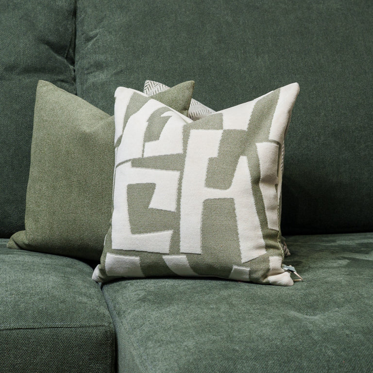 Cushion F+H Studio Solara Avocado 45x45cm - Modern Home Decor