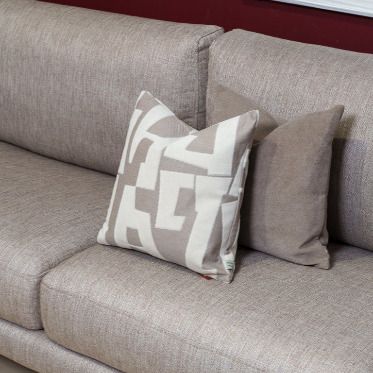 Cushion F+H Studio Solara Taupe 45x45cm - Cushion for Living Spaces