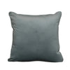 Cushion F+H Velvet Plain Cool Sage 45x45cm close view picture on the white background
