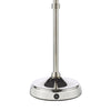 Dahl Rechargeable Table Lamp Polished Nickel Base Only LED close view picture of the switching bottum