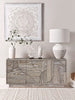 Dakota 3 Door Sideboard Wood dors with geometric design