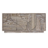 Dakota 3 Door Sideboard Wood front view picture on the white background