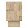 Dakota Cabinet Bar Unit Oak picture on the white background
