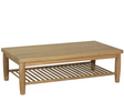Dakota Coffee Table With Shelf Oak picture on the white background