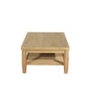 Dakota Coffee Table With Shelf Oak side view picture