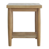 Dakota End Table With Shelf Oak front view picture