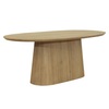 Dakota Oval Dining Table 200cm Oak picture on the white background
