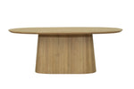 Dakota Oval Dining Table 200cm Oak picture form the front