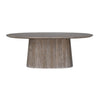 Dakota Oval Dining Table 200cm front view picture