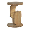 Dakota Round Side Table Oakpicture on the white background