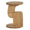 Dakota Round Side Table Oak front viw picture