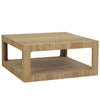 Dakota Square Coffee Table Oak picture on the white background