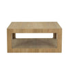 Dakota Square Coffee Table Oak front view picture