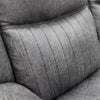 Darlington 2 Seater Sofa Recliner Grey close view picture of the backrest stitching