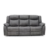 Darlington 3 Seater Sofa Recliner Grey front view picture on the white background