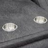 Darlington 3 Seater Sofa Recliner Grey close view picture of the cup holders