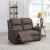 Dartmoor 2 Seater Sofa Recliner Brown life style photo with reclined seat