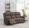 Dartmoor 3 Seater Sofa Recliner Brown life style photo with reclined seat