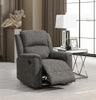 Dartmoor Recliner Armchair Grey life style photo with reclined seat