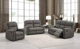 Dartmoor Recliner Armchair Grey life style photo with relined seat