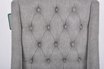 Daytona Slate Counter Stool Slate close view picture of the backrest button design