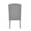 Daytona Pair of Slate Linen Dining Chair back view picture